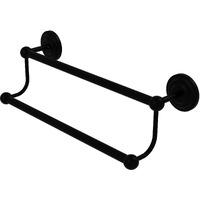 Allied Brass PQN-72/18 Prestige Que 18 Inch Double Towel Bar, Matte Black