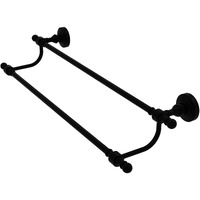 Allied Brass RW-72/36 Retro Wave Collection 36 Inch Double Towel Bar, Matte Black