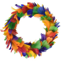 Beistle 8  Feather Wreath