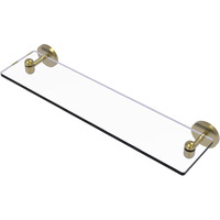 Allied Brass TA-1/22-SBR Tango Collection 22 Inch Glass Vanity Beveled Edges Shelf, Satin Brass