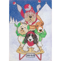 Pipsqueak Productions C416 Mix Dog Holiday Boxed Cards