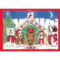 Pipsqueak Productions C991 Mix Dog Holiday Boxed Cards