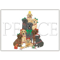 Pipsqueak Productions C550 Labrador Mix Holiday Boxed Cards