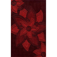 Momeni Rugs Delhi Collection Area Rug, 5' x 8', Red