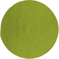 Colonial Mills Boca Raton Round Indoor/Oudoor Area Rug 11x11 - Bright Green