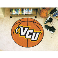 Virginia Commonwealth University Basketball Rug - 27in. Diameter