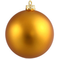 Vickerman 2.4  Antique Gold Matte Ball Ornament, 60 per Box