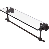 Allied Brass AP-1TB/22-VB Glass Shelf with Towel Bar, 22-Inch x 5-Inch