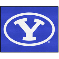 FANMATS 3273 Brigham Young University All-Star Mat | Blue | 33.75 x42.5  | Oval Y Primary Logo