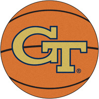 Fanmats Georgia Tech Yellow Jackets Basketball-Shaped Mat