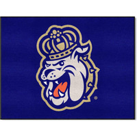 FANMATS 970 James Madison University All-Star Mat | Purple | 33.75 x42.5  | Bulldog Head Secondary Logo