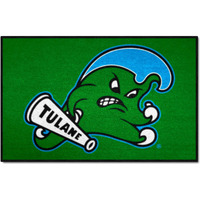 FANMATS 1046 NCAA - Tulane Green Wave Starter Mat Accent Rug - 19in. x 30in. | Sports Fan Home Decor Rug and Tailgating Mat