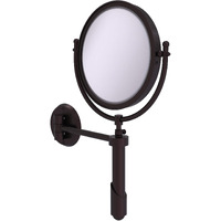 Allied Brass SHM-8/2X Soho Collection Wall Mounted 8 Inch Diameter with 2X Magnification Make-Up Mirror, Antique Bronze