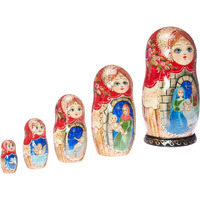 Nativity Story 5-Nest Matreshka Wooden Nesting Dolls Set - 130241 by G.DeBrekht