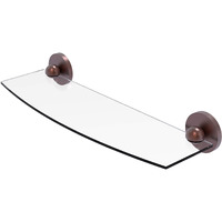 Allied Brass 1033/18 Skyline Collection 18 Inch Glass Shelf, Antique Copper