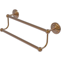 Allied Brass PQN-72/18 Prestige Que Collection 18 Inch Double Towel Bar, Brushed Bronze