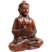 Cohasset Wooden Indonesian Meditating Buddha Statue