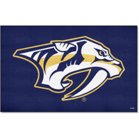 FANMATS 10582 Nashville Predators Ulti-Mat Rug - 5ft. x 8ft. | Sports Fan Area Rug, Home Decor Rug and Tailgating Mat - Blue