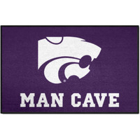 FANMATS 14560 NCAA - Kansas State Wildcats Man Cave Starter Mat Accent Rug - 19in. x 30in. | Sports Fan Home Decor Rug and Tailgating Mat