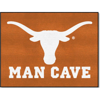 FANMATS 14701 Texas Longhorns Man Cave All-Star Rug - 34 in. x 42.5 in.