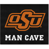 FANMATS 14590 Oklahoma State Cowboys Man Cave Tailgater Rug - 5ft. x 6ft. Sports Fan Area Rug, Home Decor Rug and Tailgating Mat