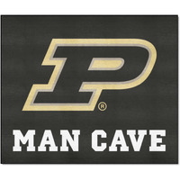 FANMATS 14602 Purdue Boilermakers Man Cave Tailgater Rug - 5ft. x 6ft. Sports Fan Area Rug, Home Decor Rug and Tailgating Mat