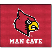 FANMATS 14658 Louisville Cardinals Man Cave Tailgater Rug - 5ft. x 6ft. Sports Fan Area Rug, Home Decor Rug and Tailgating Mat