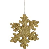 Vickerman 24  Gold Outdoor Glitter Snoflake