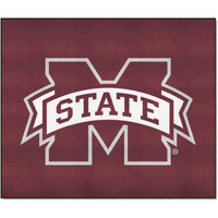 FANMATS 2097 Mississippi State Bulldogs Tailgater Rug - 5ft. x 6ft. Sports Fan Area Rug, Home Decor Rug and Tailgating Mat