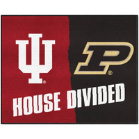 Fan Mats House Divided Indiana/Purdue House Divided Mat/33.75 x42.5