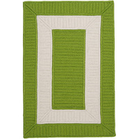 Rope Walk Braided Rug, 8 by 11-Feet, Bright Green