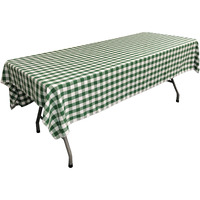 LA Linen Gingham Tablecloth - Checkered Tablecloth for Parties, Picnics & More - Farmhouse Tablecloth - Spring Tablecloth - Picnic Tablecloth - Cloth Tablecloths for Rectangle Tables - 60x102  Green