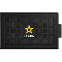 FANMATS 13406 U.S. Army Heavy Duty Vinyl Medallion Outdoor Door Mat - 19.5in. x 31in.