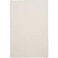 Colonial Mills Simply Home Solid Rectangular 12' x 15' Braided Modern Area Rug In White Solid