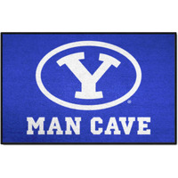 FANMATS 17253 BYU Cougars Man Cave Starter Mat Accent Rug - 19in. x 30in. | Sports Fan Home Decor Rug and Tailgating Mat