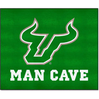 FANMATS 17319 South Florida Bulls Man Cave Tailgater Rug - 5ft. x 6ft. Sports Fan Area Rug, Home Decor Rug and Tailgating Mat