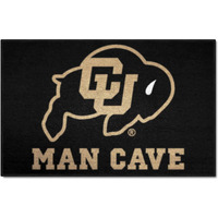 FANMATS 17293 NCAA - Colorado Buffaloes Man Cave Starter Mat Accent Rug - 19in. x 30in. | Sports Fan Home Decor Rug and Tailgating Mat