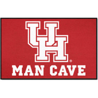 FANMATS 17301 NCAA - Houston Cougars Man Cave Starter Mat Accent Rug - 19in. x 30in. | Sports Fan Home Decor Rug and Tailgating Mat