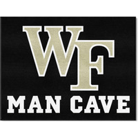 FANMATS 17350 Wake Forest University All-Star Mat - Man Cave | Black | 33.75 x42.5  | WF Primary Logo