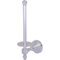 Allied Brass RD-24U-SCH Retro Dot Collection Upright Tissue Toilet Paper Holder, Satin Chrome