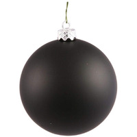 Vickerman 392799-2.4  Black Matte Ball Christmas Tree Ornament (24 pack) (N590617DMV)