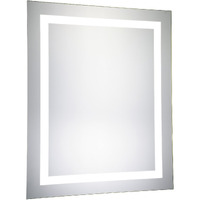 LED Electric Mirror Rectangle W24 H30 Dimmable 5000K