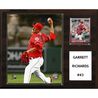 C&I Collectables MLB Los Angeles Angels Garrett Richards Player Plaque, 12 x15