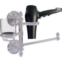 Allld Allied Brass PR-GTBD-1-PC Prestige Regal Collection Hair Dryer Holder and Organizer,