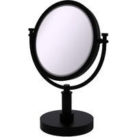 Allied Brass DM-4D/4X 8 Inch Vanity Top 4X Magnification Make-Up Mirror, Matte Black