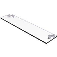 Allied Brass MT-1-22 Montero Collection 22 Inch Vanity Beveled Edges Glass Shelf, Satin Chrome