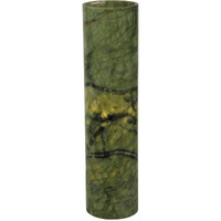 Meyda Tiffany 123469 4 W X 15.75 H Cylinder Jadestone Green Flat Top Candle Cover