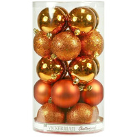 Vickerman 213179 - 3  Burnish Orange 4 Assorted Finishes Ball Christmas Tree Ornament (32 pack) (N596818A)