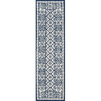 Momeni Rugs Newport Collection Area Rug 2'3  x 8'0  Runner Blue