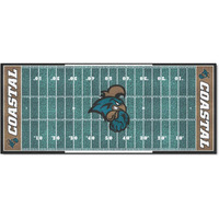 FANMATS 21613 NCAA Coastal Carolina Chanticleers Field Runner Rug - 30in. x 72in.